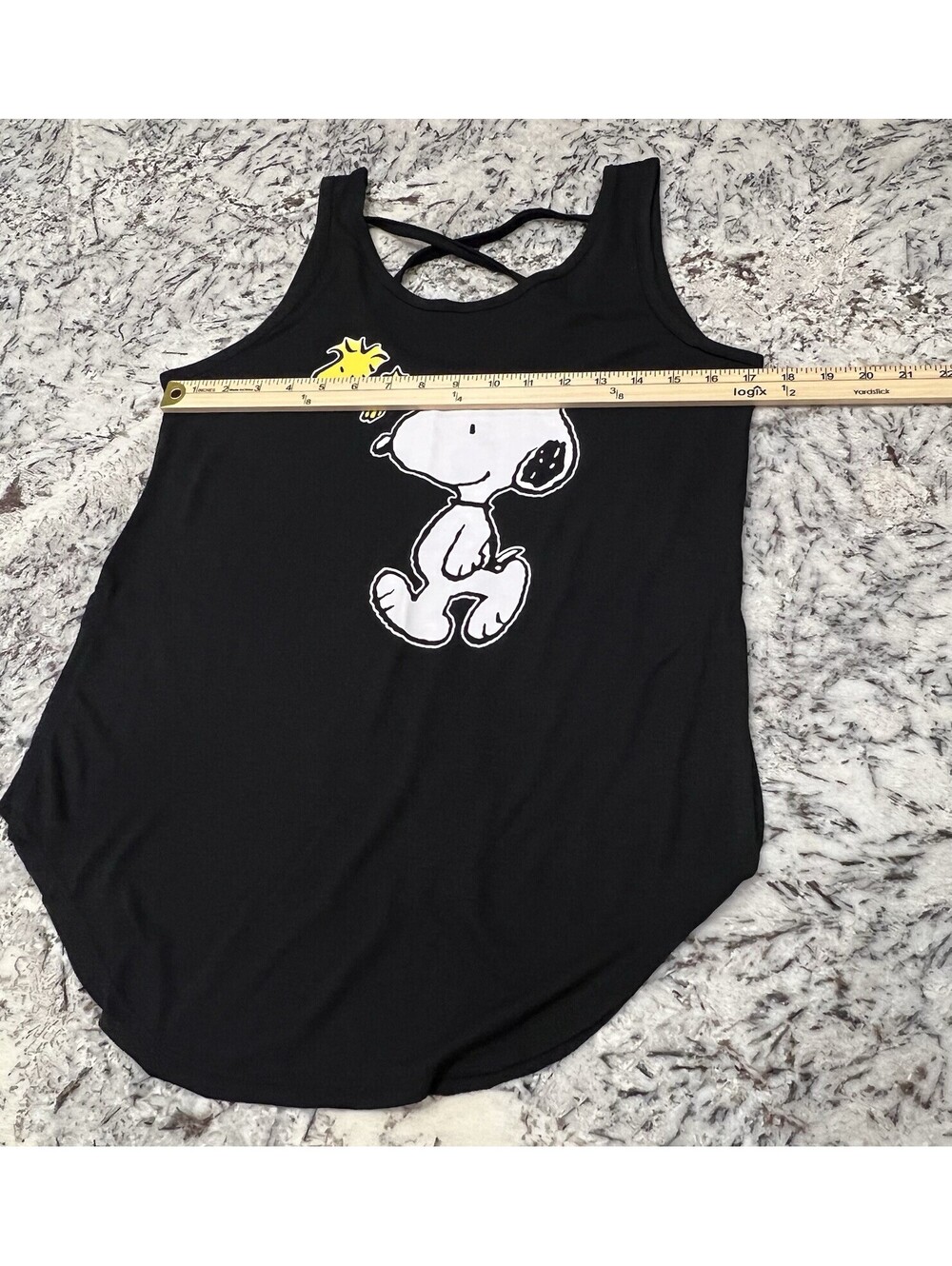 Peanuts SNOOPY & WOODSTOCK 2018 Tank Top LADIES SIZE M 7/9 - Picture 7 of 8